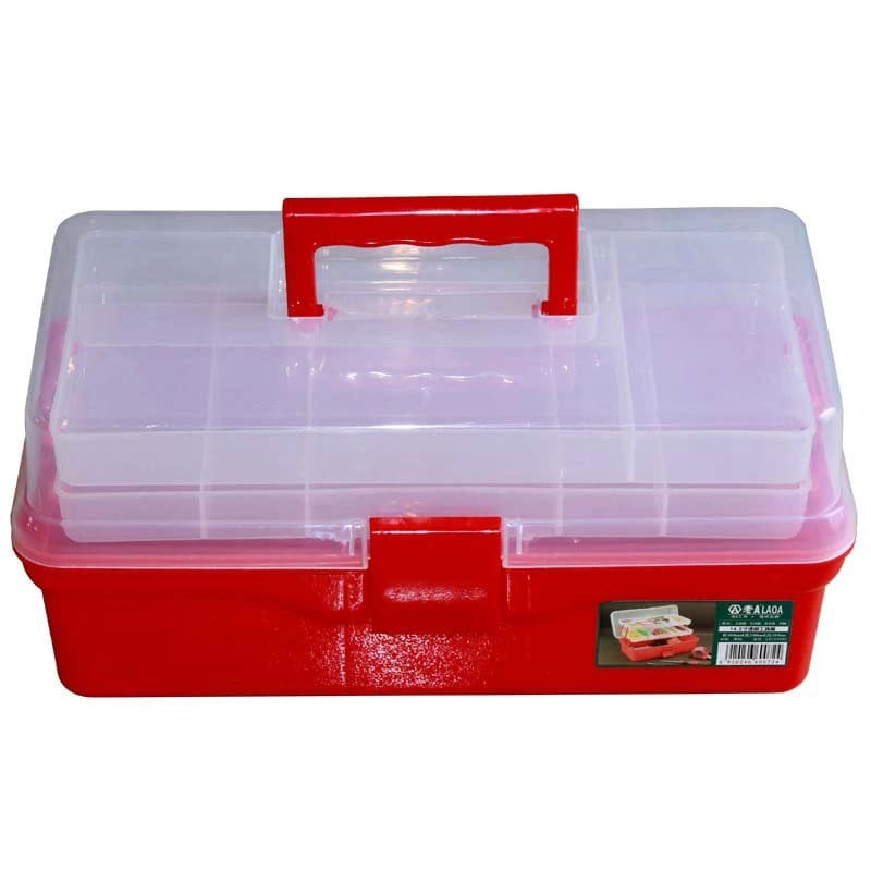 LAOA-Caja de herramientas plegable, organizador para medicina, kit de manicura, contenedor de trabajo para almacenamiento, cajas de utensilios plegables, cubo de almacenaje, varios colores
