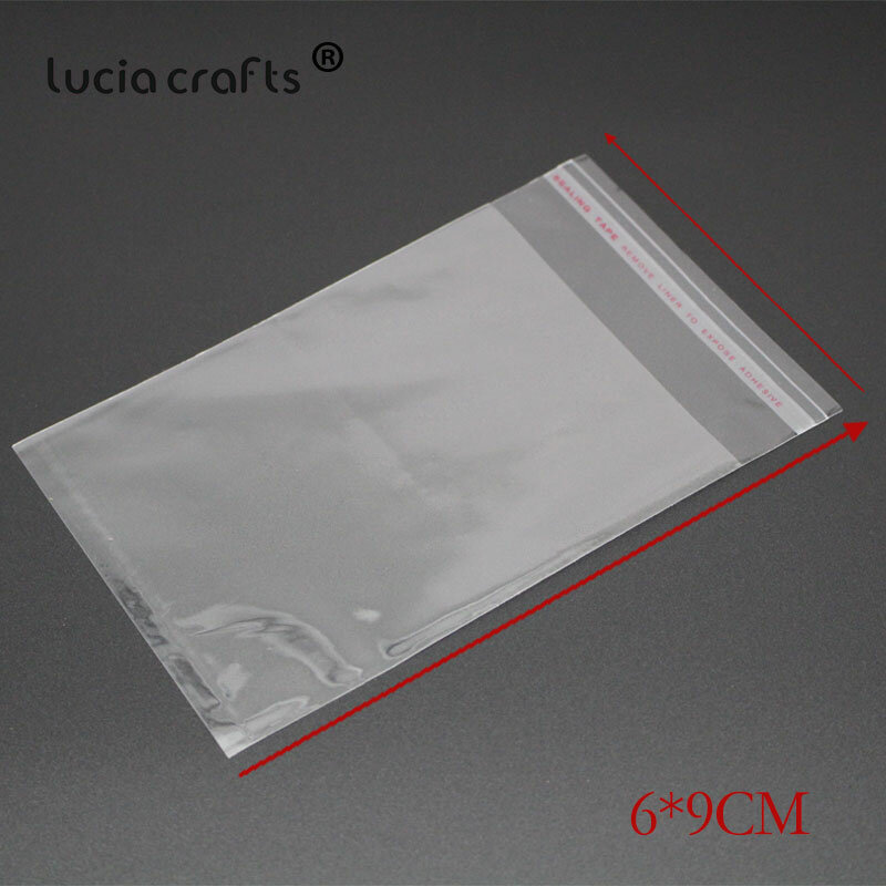 Lucia Crafts, пластиковые упаковочные пакеты разных размеров, самоклеющиеся пакеты для хранения Opp H1011