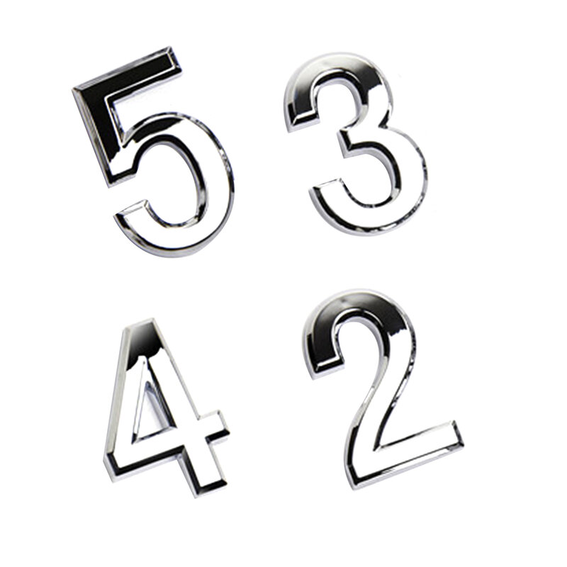 New Arrived Numeral Door Plaque House Sign Plating Gate 0 to 9 Plastic Number Tag Hotel Home Sticker Door Label 2020