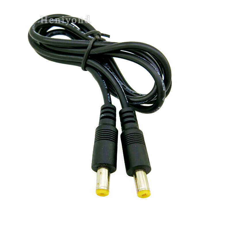 2PCS 5.5 x 2.1mm Male DC Power Plug Connector CCTV PSU Pigtail Cable Jack 12V