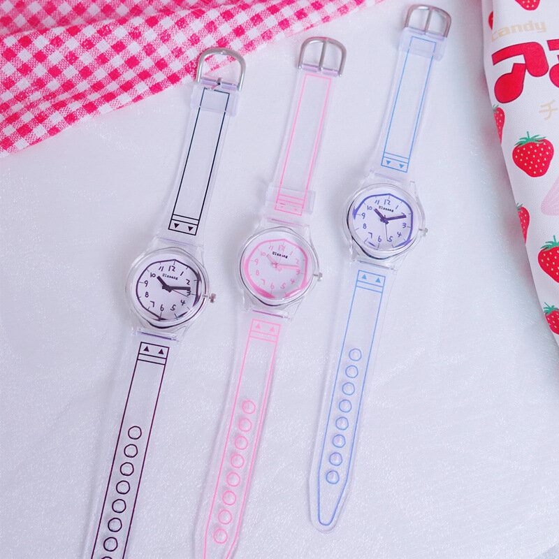 그래피티 디자인 소녀 시계, 사랑스러운 어린이 석영 실리콘 스트랩 시계, 2021 얼짱 패션 브랜드 여성 손목 시계, 선물