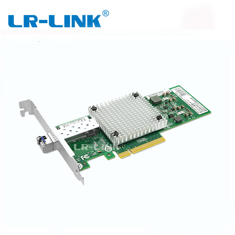 LR-LINK 9801bf-tx/rx 2 pces 10 gigabit ethernet placa de fibra óptica servidor adaptador pci-express controlador de rede intel 82599 nic