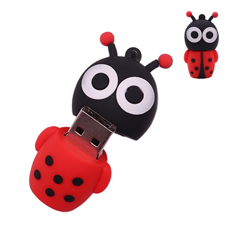 USB stick pen drive 4GB 8GB 16GB 32GB 64GB 128GB New design Ladybug memoria usb creative gift pendrive cartoon usb flash drive