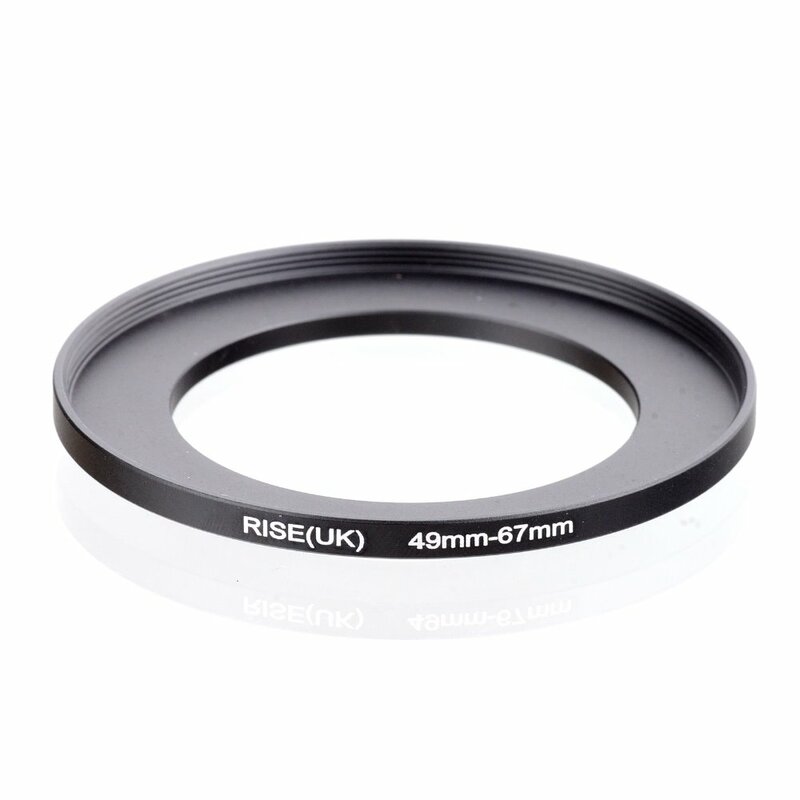 RISE(UK)-Adaptador de filtro de anillo de aumento original, 49mm-67mm 49-67mm 49 a 67, negro