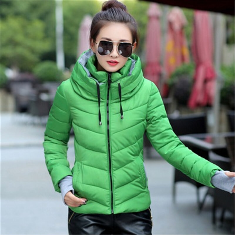 Zogaa plus size S-3XL primavera feminina fina parka moda casaco com capuz fino ajuste streetwear multicolorido casual casaco de algodão