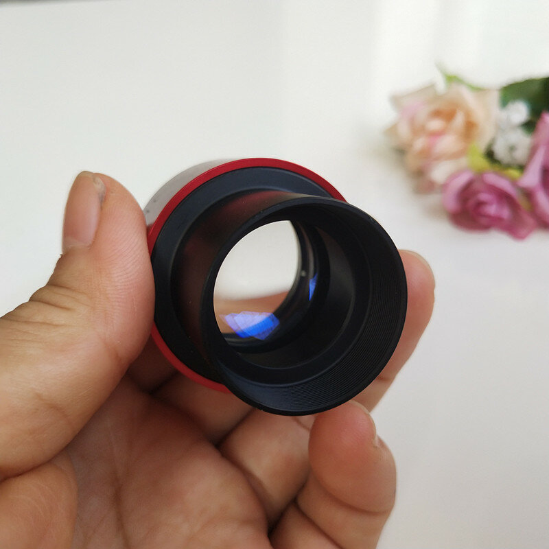 WF10X 22mm rojo de ajustable de alta Eyepoint de ángulo ancho lente ocular microscópico estéreo lente 10 veces de protectores para los ojos 30mm