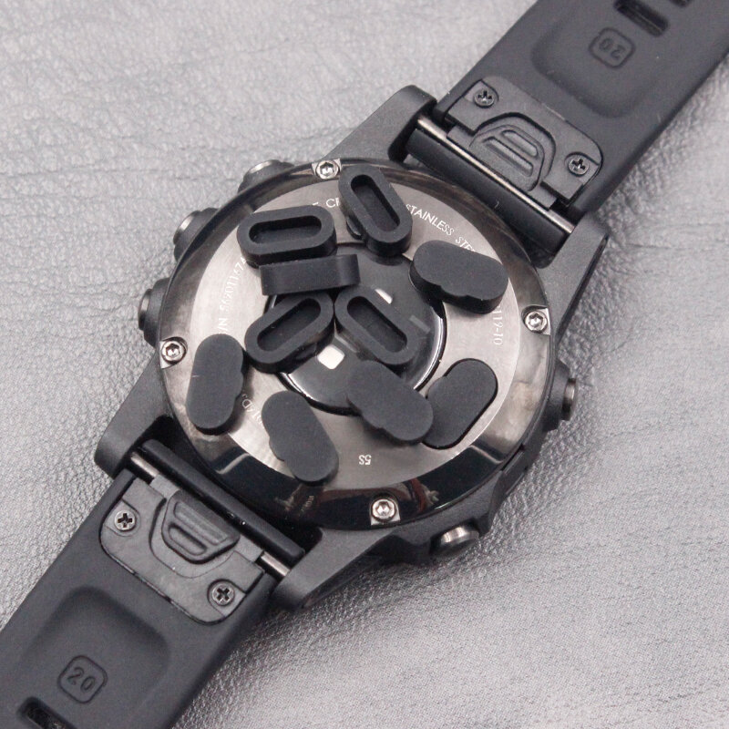 10 pcswatch acessórios para garmin fenix5 5S 5x f935 s60 dustproof carregamento plug proteção capa pulseira porta de proteção