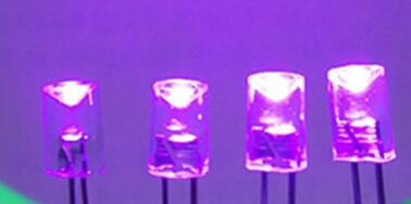 Diodo LED cóncavo de color violeta, iluminación de Navidad, 5MM