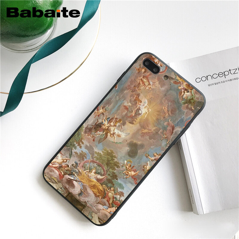 palace of versailles The Creation of Adam Art Phone Case for iPhone 12 11 Pro 11Pro Max 8 7 6 6S Plus X XS MAX 5 5S SE XR 12mini