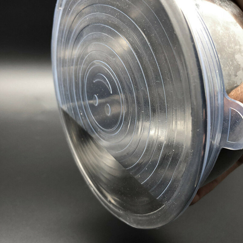 6Pcs riutilizzabile involucro in Silicone coperchio sigillo coperchio elasticizzato mantenere alimenti freschi coperchi di stoccaggio in Silicone per tazze pentole tazze ciotole custodia