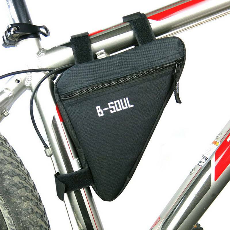 Borsa da bicicletta triangolare borsa da ciclismo con telaio anteriore borsa da MTB custodia per Mountain Bike borsa da sella impermeabile accessori bici