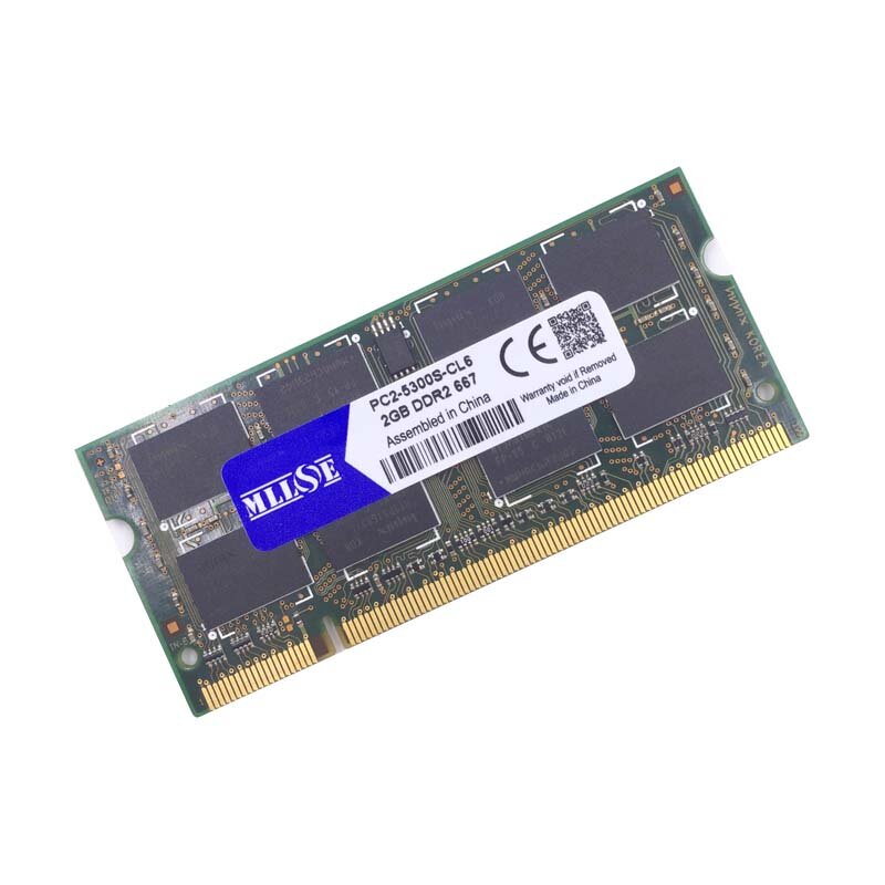 MLLSE-Memoria Ram para ordenador portátil, 1gb, 2gb, 4gb, DDR2 667, 800, 667mhz, 800mhz, PC2-5300, 1g, 2g, sodimm, so-dimm, sdram