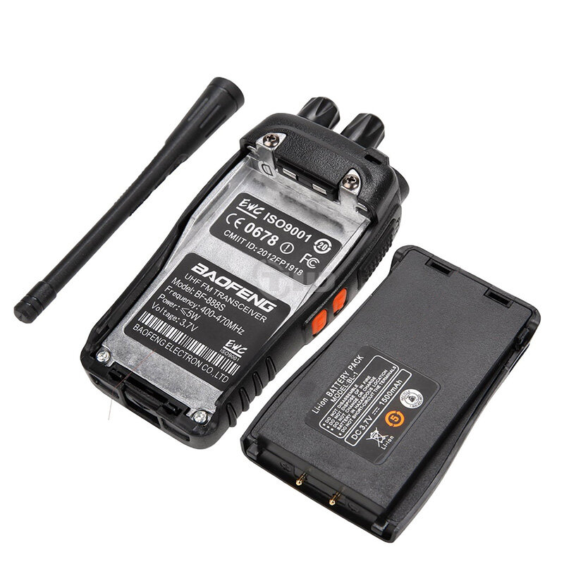 Baofeng-walkie-talkie com 4 peças, rádio portátil radioamador baofeng 888s cb