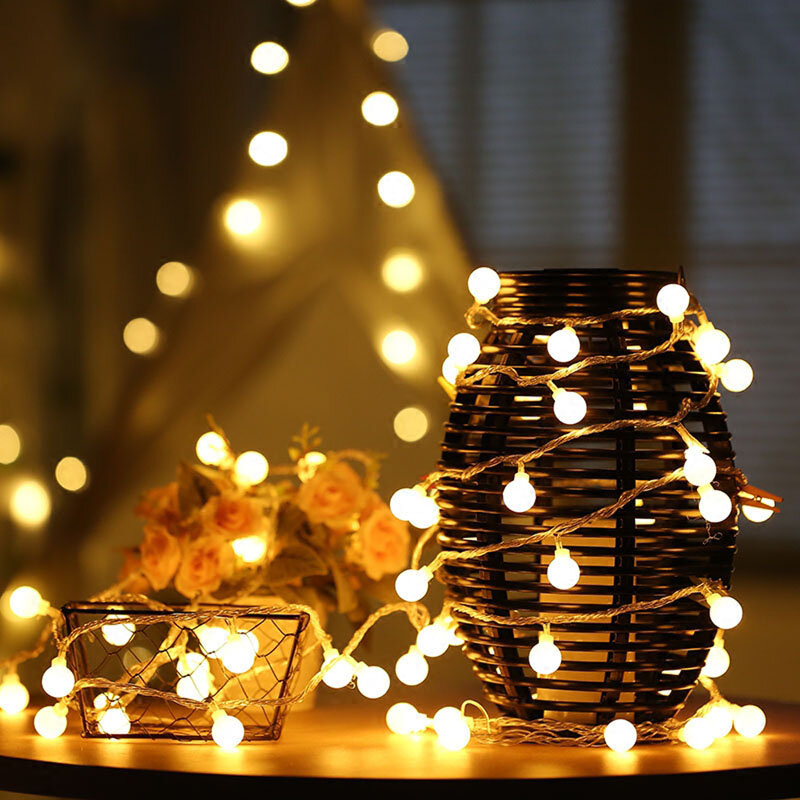 Mini guirnalda de luces LED con batería, 20 lámparas de 1,5 M y 3,5 M para decoración de fiestas y bodas en casa