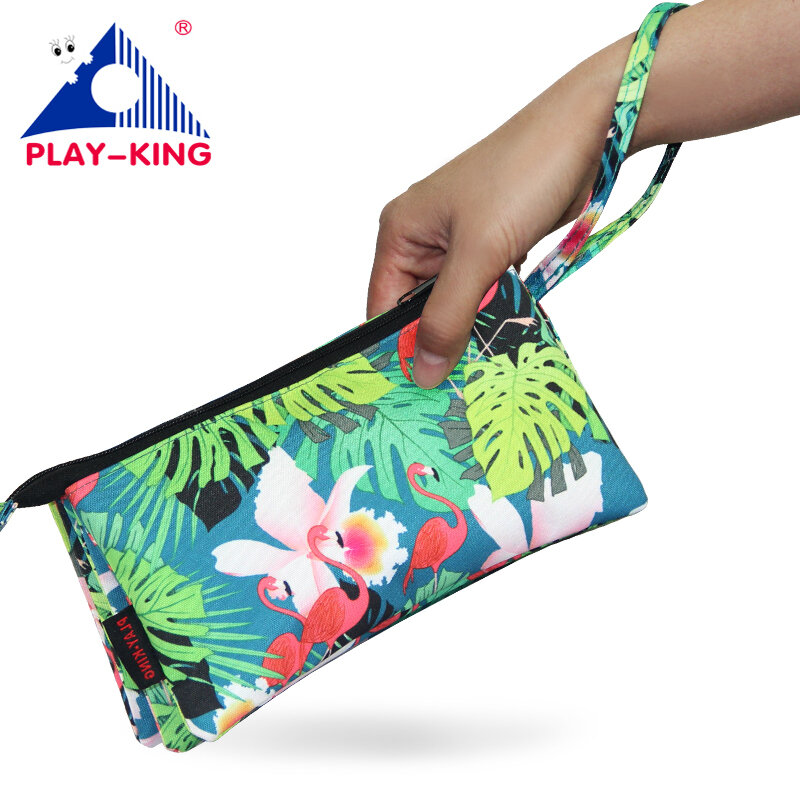 Playking – sacs de maquillage pour femmes, trousse de cosmétiques avec des motifs multicolores pour les voyages, pochettes pour dames