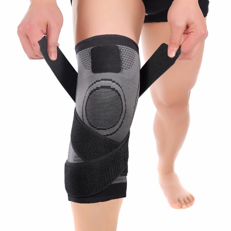Drop Schiff Von USA Druck Fitness Laufen Radfahren Bandage Knie Unterstützung Hosenträger Elastischen Nylon Sport Compression Pad Hülse