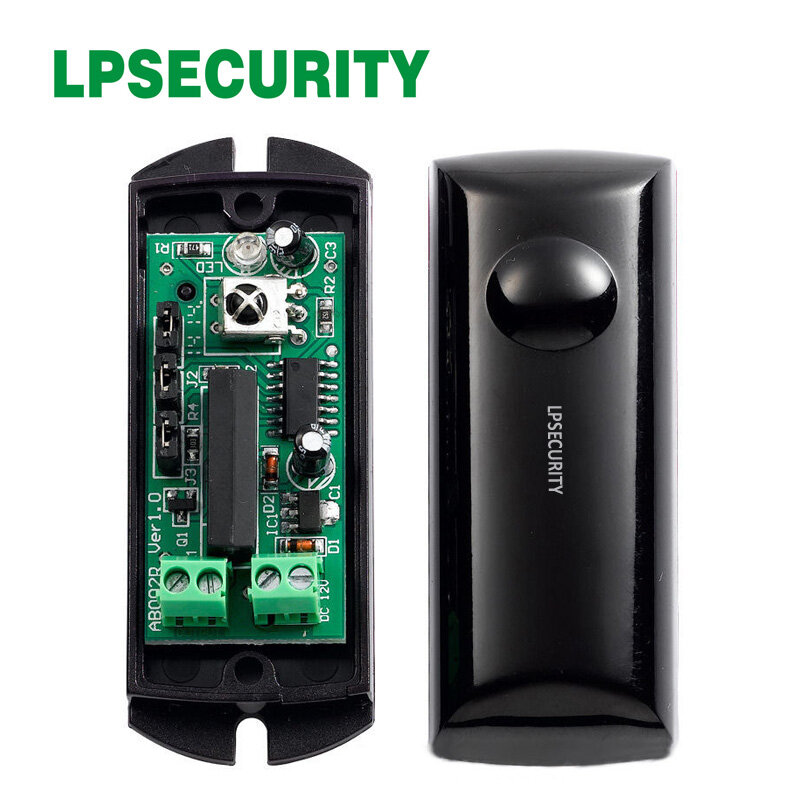 LPSECURITY Photoelectric Single IR Beam Detector Active Infrared Intrusion Motion Sensor Waterproof Outdoor Burglar Alarm
