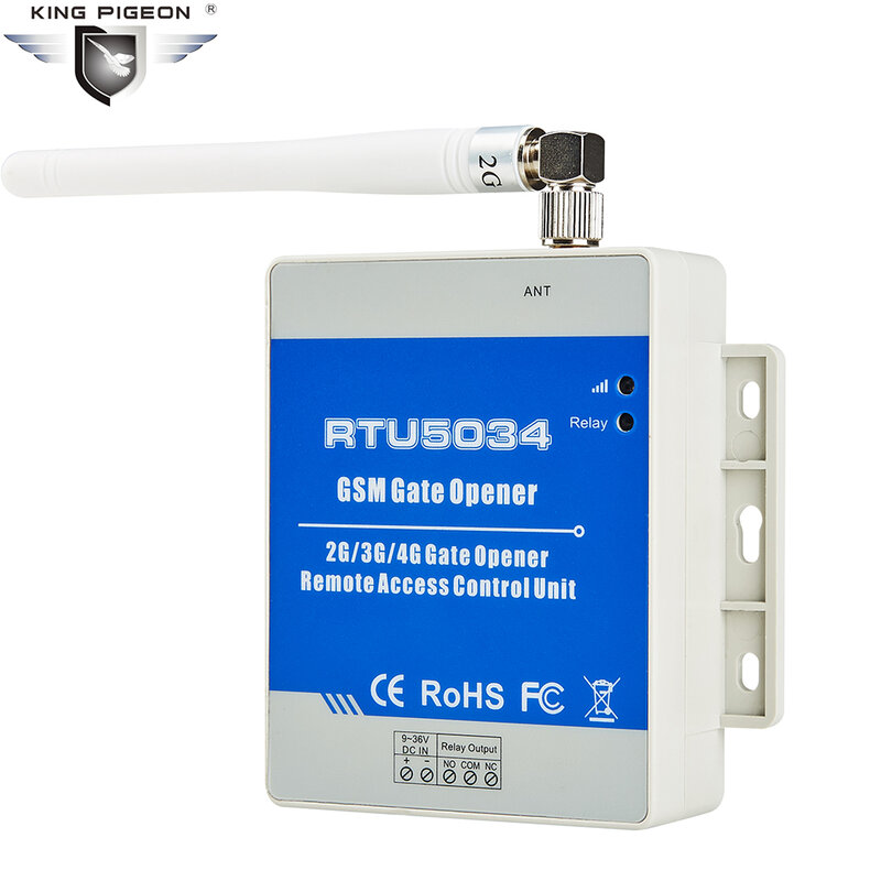 Sakelar Relai Akses Pembuka Gerbang GSM Remote Control dengan Panggilan Gratis Sistem Alarm Rumah Keamanan untuk Pengontrol Pintu Otomatis RTU5034