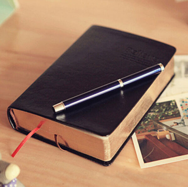 Cuaderno de papel grueso Vintage, Bloc de notas, libro de diario de la Biblia de cuero, diarios Zakka, Agenda, planificador, escuela, oficina, suministros de papelería