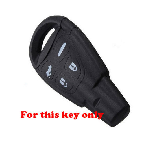 Nowy 4 przyciski gumy silikonowej obudowa kluczyka do samochodu shell pokrywa dla SAAB 9-3 9-5 93 95 puste zdalne keyless akcesoria do breloków
