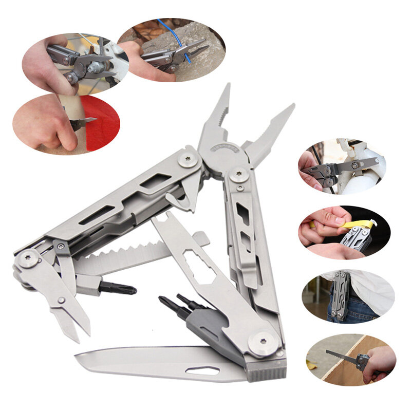 26 in 1 Multifuncation pliers stainless steel outdoor folding EDC Survival multitool knife Durable Compact Portable pocket Knife
