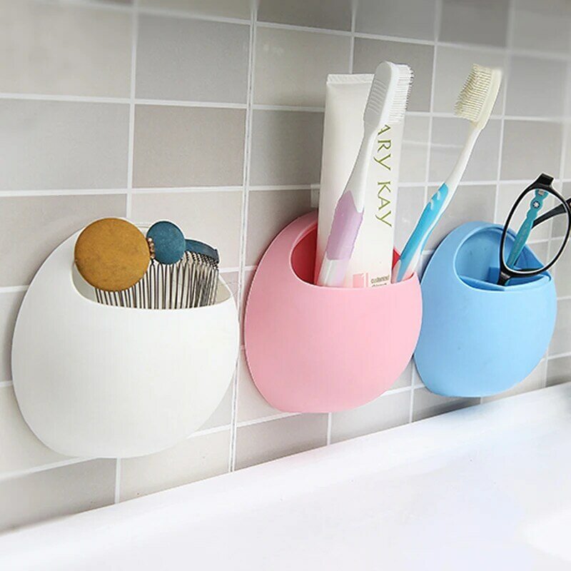 Ovo dispensador de pasta dentes titular ganchos sucção copos organizador para cozinha banheiro armazenamento copo montagem na parede otário