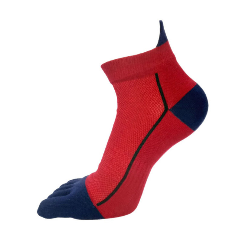 VERIDICAL Хлопковые спортивные носки с пятью пальцами, компрессионные дышащие модные носки Harajuku в яркую полоску с пальцами ног EU39-45