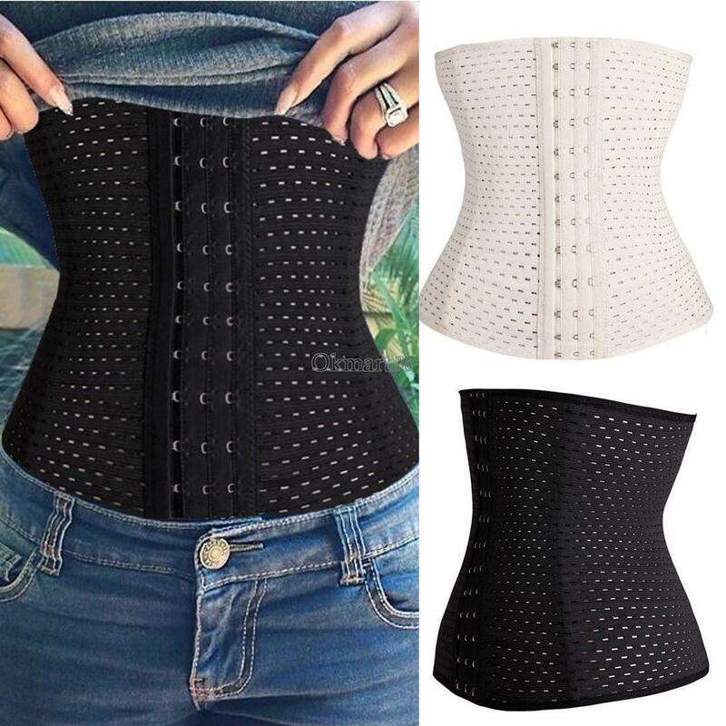 Moda donna corsetto cintura cintura allenatore Shapewear lattice Cincher sottoseno Slim Body Shaper traspirante solido Plus Size XXL