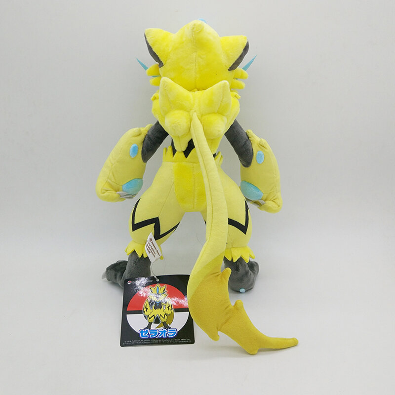 Série de jogos anime pokemon novo 32cm zeraora brinquedo de pelúcia brinquedos recheados um presente de aniversário para crianças