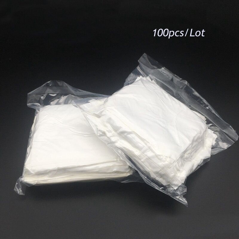 400pcs/lot 100mm x 100mm White Soft Cleanroom Wiper Cleaning Non Dust Dust Free Cloth Clean LCD Repair Tool