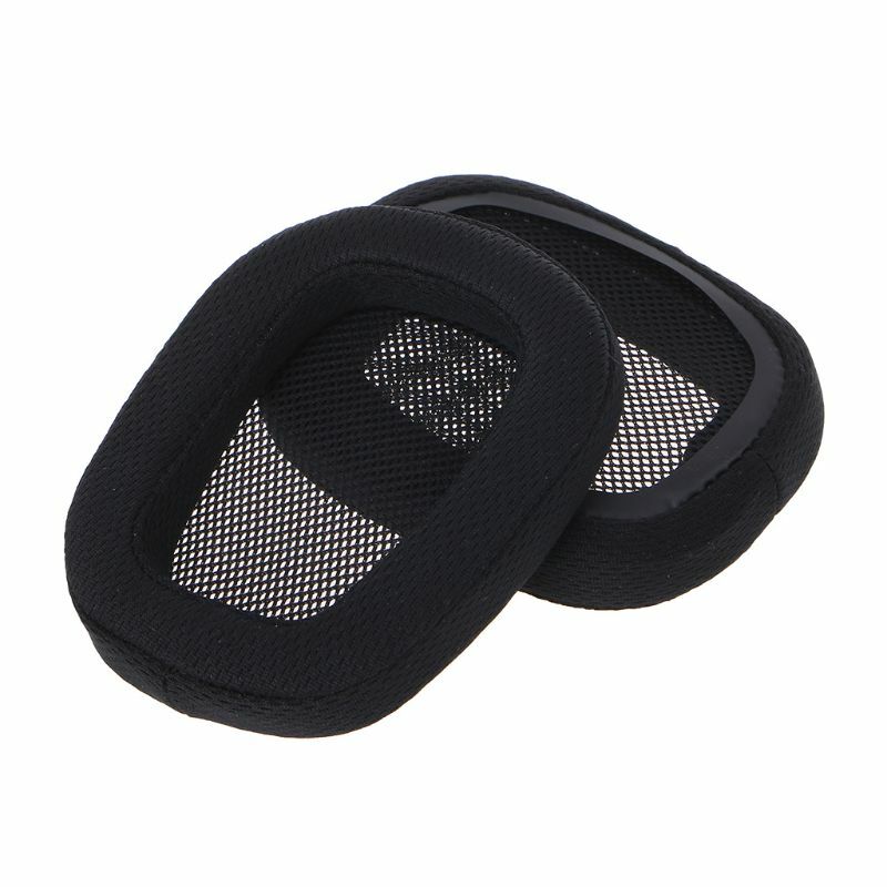 Almohadillas de esponja para auriculares, suave cojín de espuma, repuesto para auriculares Logitech G533, 1 par