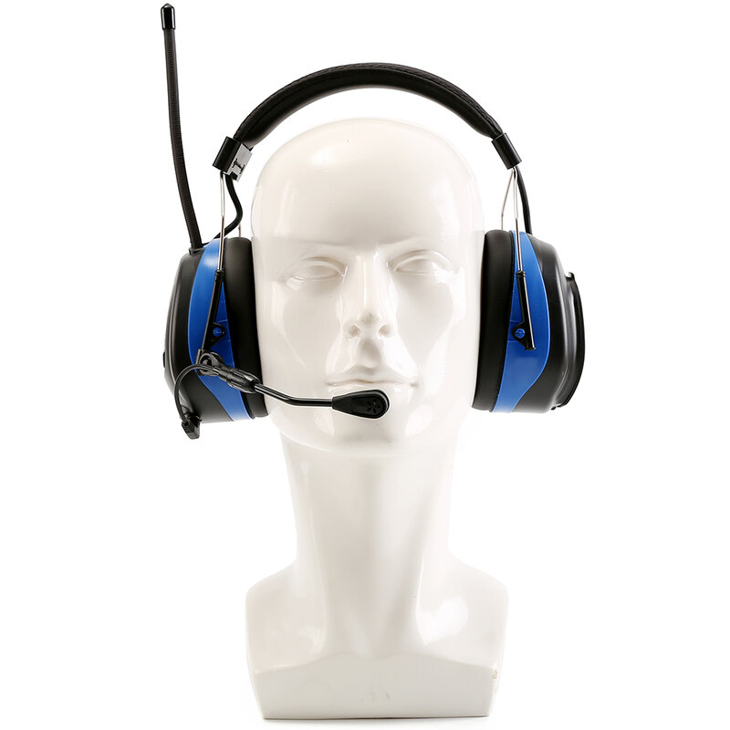 Orejeras de protección auditiva con Bluetooth y micrófono, reducción de ruido electrónicas con orejeras, Protector de oído táctico de Radio AM/FM