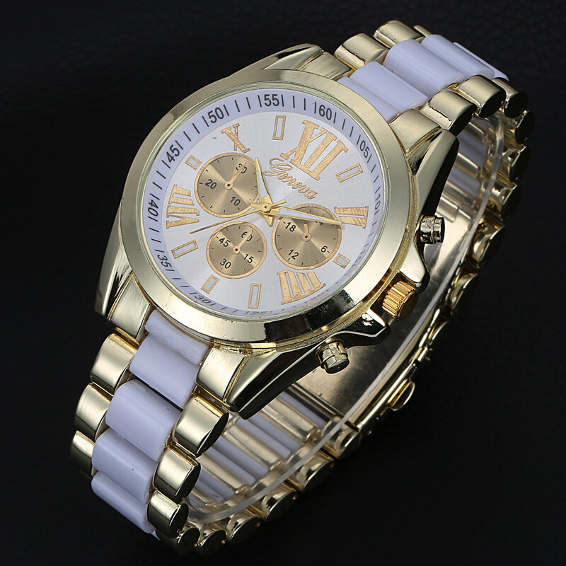 Relógios masculinos marca de topo luxo moda casual roman digital falso três olho dial pulseira aço dial masculino relógio 2019 reloj hombre q