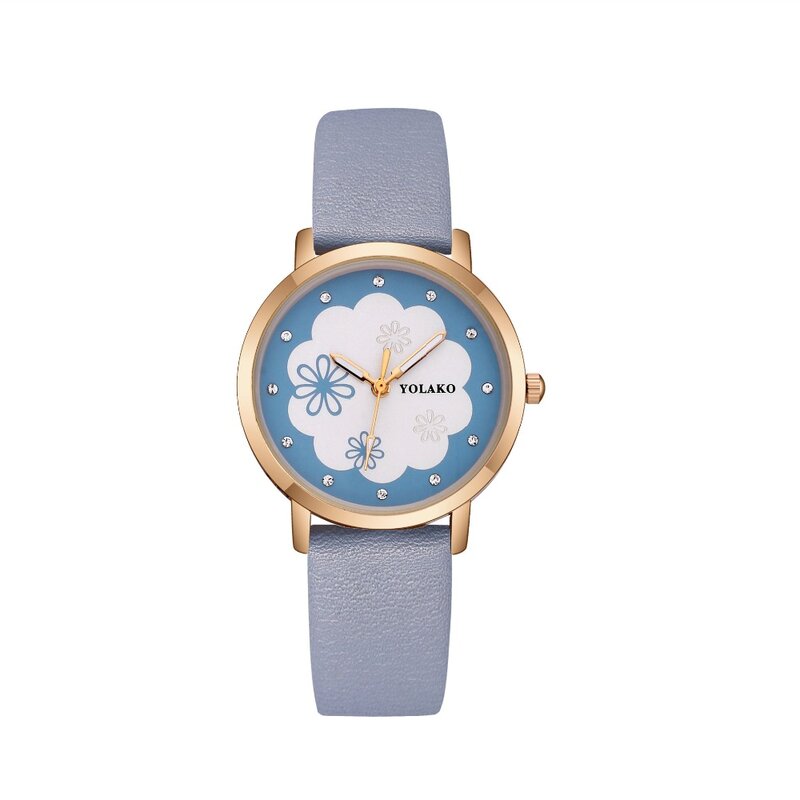 YOLAKO marka odzieżowa dla kobiet zegarek skóra Quartz opakowanie ze stali nierdzewnej analogowe zegarki na rękę wodoodporna kobiet zegarki Reloj Mujer