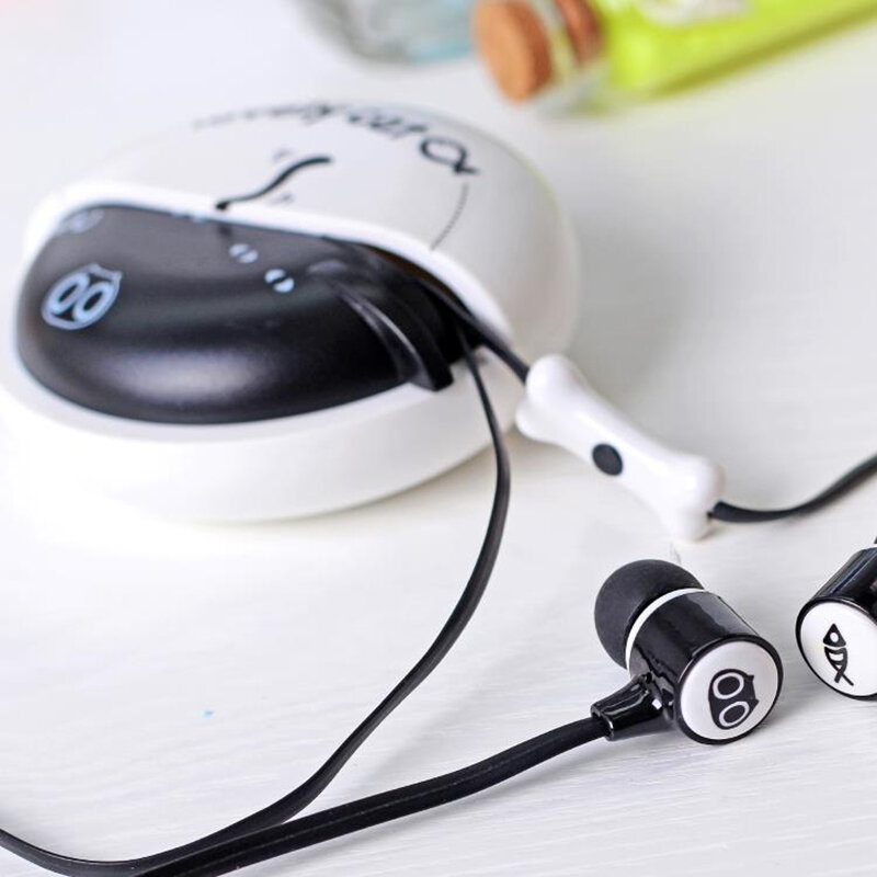 Écouteurs stéréo intra-auriculaires avec micro, chat mignon, macarons, étui pour écouteurs pour iPhone, Xiaomi, filles, enfants, étudiants, cadeaux MP3, 3.5mm