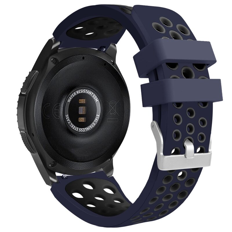 22mm pulseira de silicone para samsung galaxy watch 46mm versão relógio de substituição pulseira banda cinta para SM-R800 qualidade superior