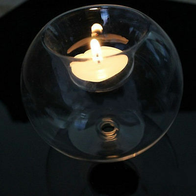 Styl europejski okrągłe puste szkło świecznik świecznik ślubny grzywny przezroczyste szkło kryształowe świecznik jadalnia home decor