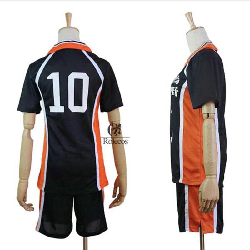 Costume de Cosplay Club de volley-ball de l'école secondaire, dessin animé Karasuno, Haikyuu, vêtements de sport, tendance nouveauté Uniforme pour maillots à 9 caractères