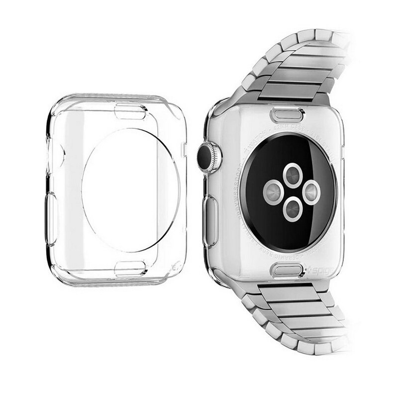 90% Off TPU Lembut Watch Case Cover untuk Apple Watch Saya Jam Tangan Seri 1 2 3 4 38Mm 42Mm 40Mm 44Mm Ultra Slim Pelindung Silikon
