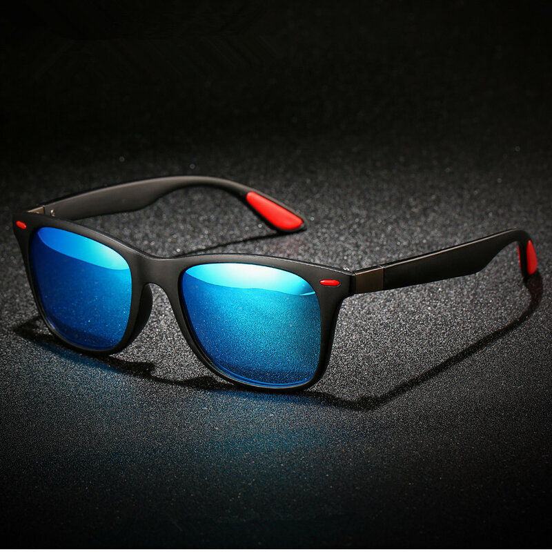 Солнцезащитные очки DJXFZLO мужские UV-400, брендовые дизайнерские поляризационные для вождения, зеркальные винтажные, квадратной формы, лето