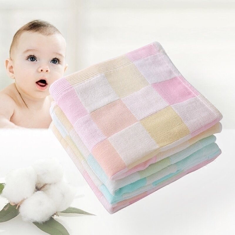 منشفة قطنية ماصة للأطفال ، 27 × 50 سنتيمتر ، للاستخدام المنزلي ، لعاب الأطفال ، هدية عيد ميلاد