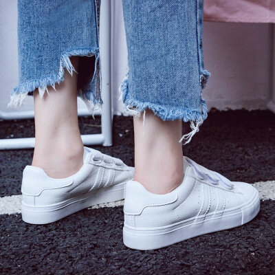 Women Sneakers Leather Shoes Trend Casual Flats Sneakers Female New Fashion Comfort Stiped Breathable Style Vulcanized Shoes