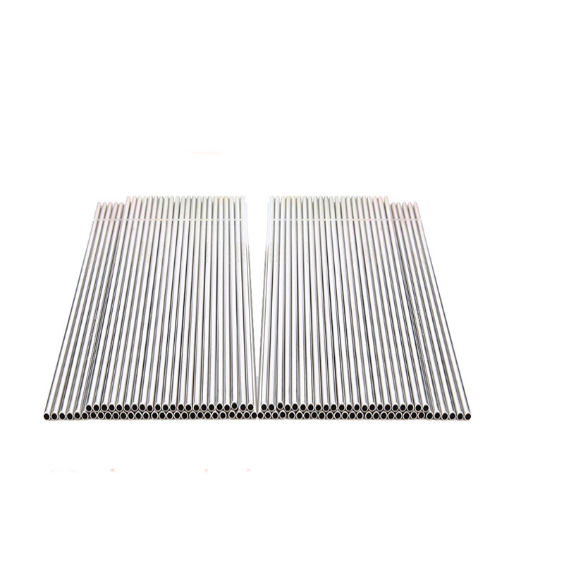 Reusable 100PCS/Lot 5*190mm Metal Straw Stainless Steel Straw for Child and Adult Factory Wholesale