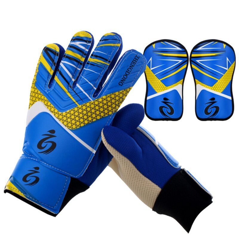 Детские противоскользящие спортивные перчатки для футбола, вратаря, Дышащие Перчатки для фитнеса с защитой ног, мужская спортивная одежда