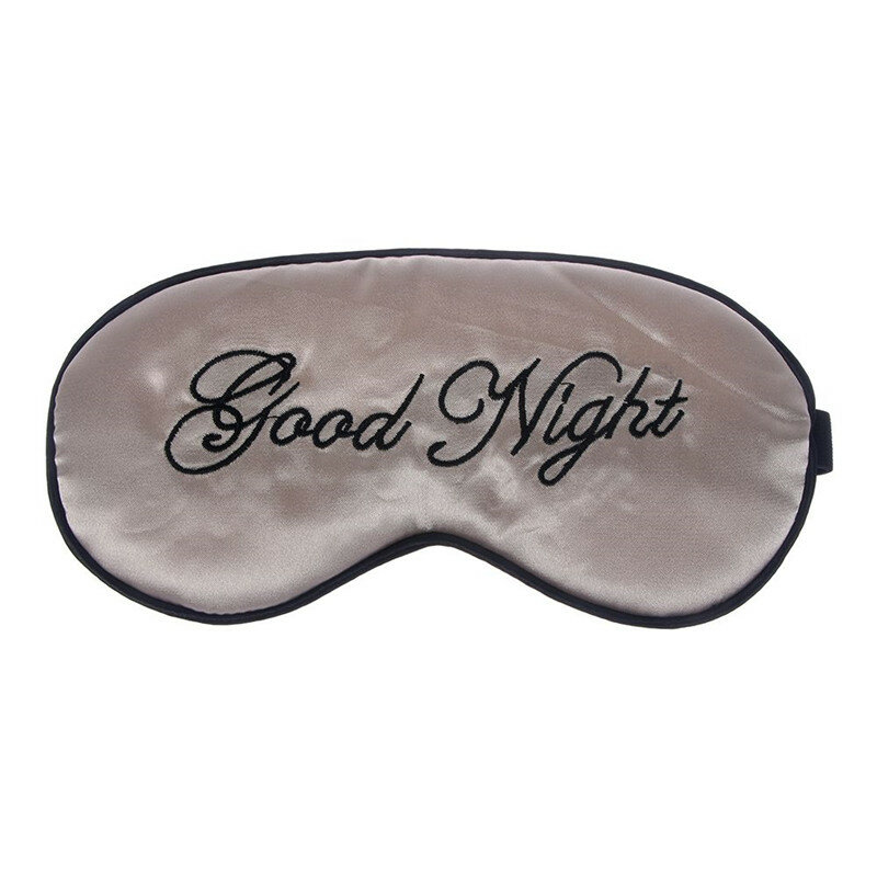 Hot Sale Soft Pure Silk Sleep Eye Mask Good Night Padded Shade Cover Travel Relax Aid Blindfolds Sleeping Mask