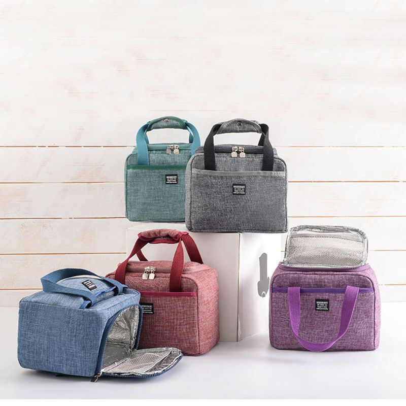 2019 New Portable Thermal Insulated Lunch Box Tote Cooler Bag Unisex Pouch Lunch Container