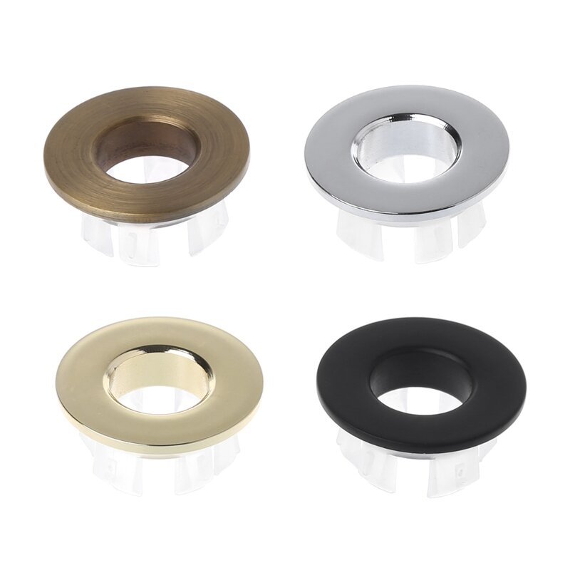 Umywalka łazienkowa kran zlew pokrywa przelewowa mosiądz sześciostopowy pierścień wkładka zamiennik dla 23-25mm okrągły otwór przelewowy trwały