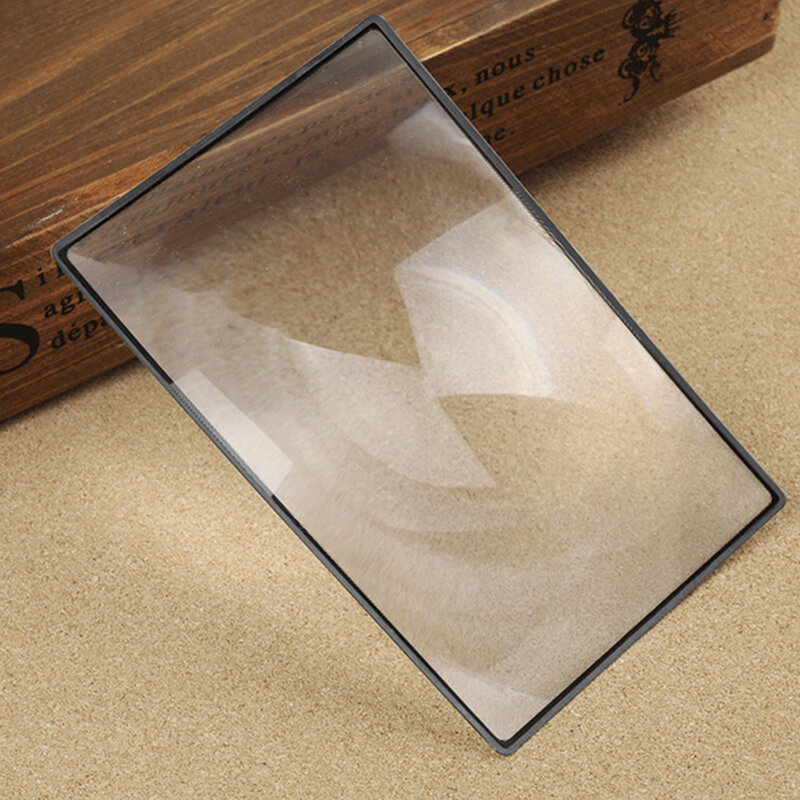 Lente de Cristal de lectura con aumento, 180x120mm, hoja de lupa plana A5 de PVC, X3, Página de Libro de aumento