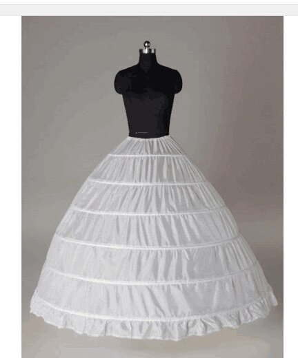 In stock Ball gown 6 hoops petticoat Underskirt 6 hoops Wedding Accessories hoop skirt