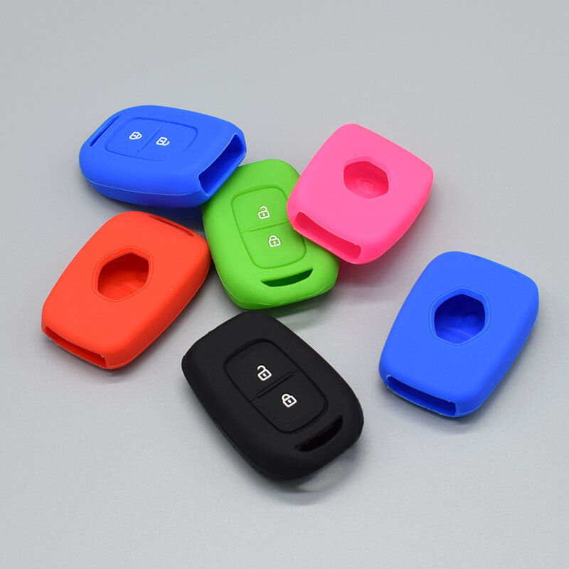 Car key Silicone cover set for Renault scenic master megane duster logan clio captur laguna fluence 2016 remote Protect shell